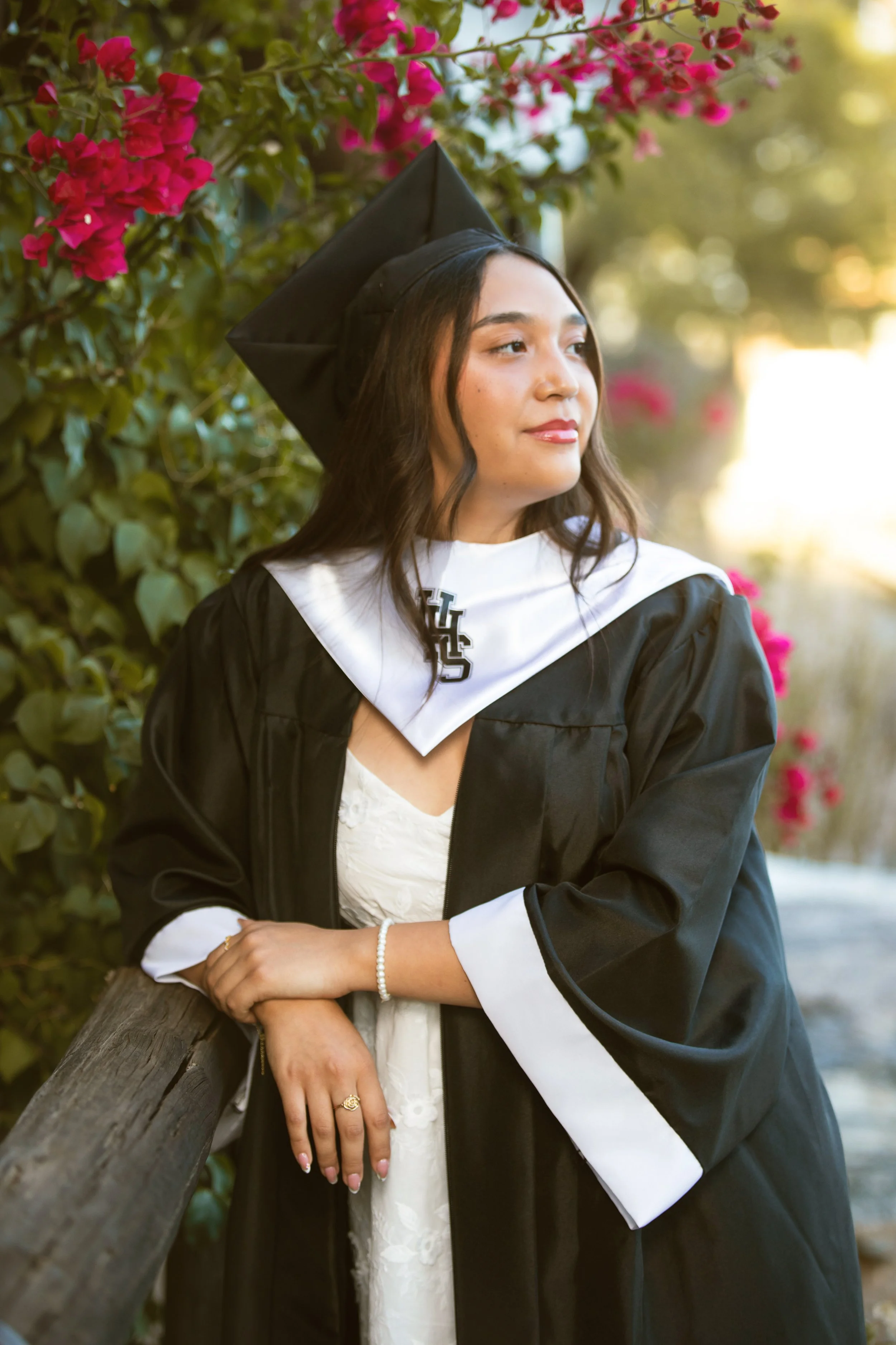 sunset cap and gown photos