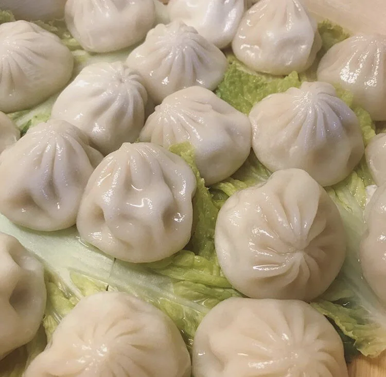 Vegetarian Bao - made in bamboo steamer 