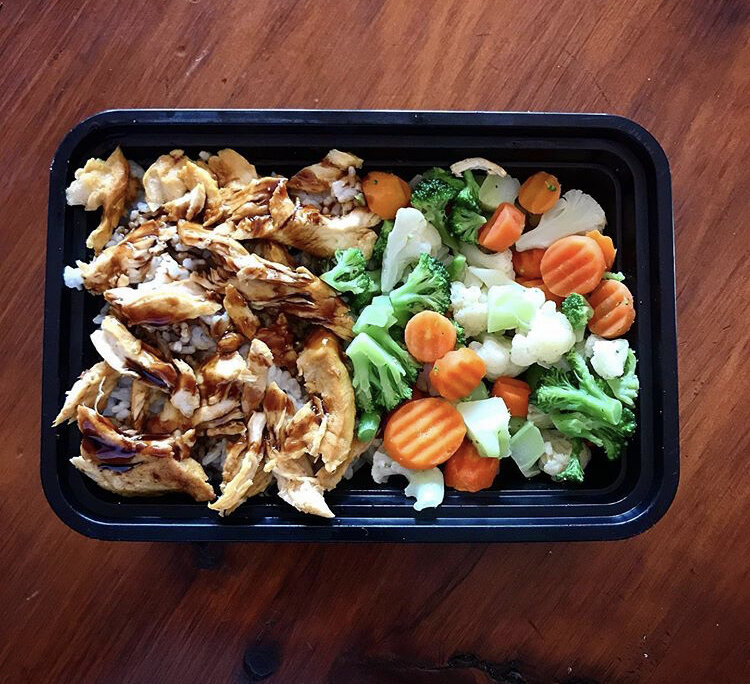 Chicken Teriyaki with Mixed vegetables & rice
