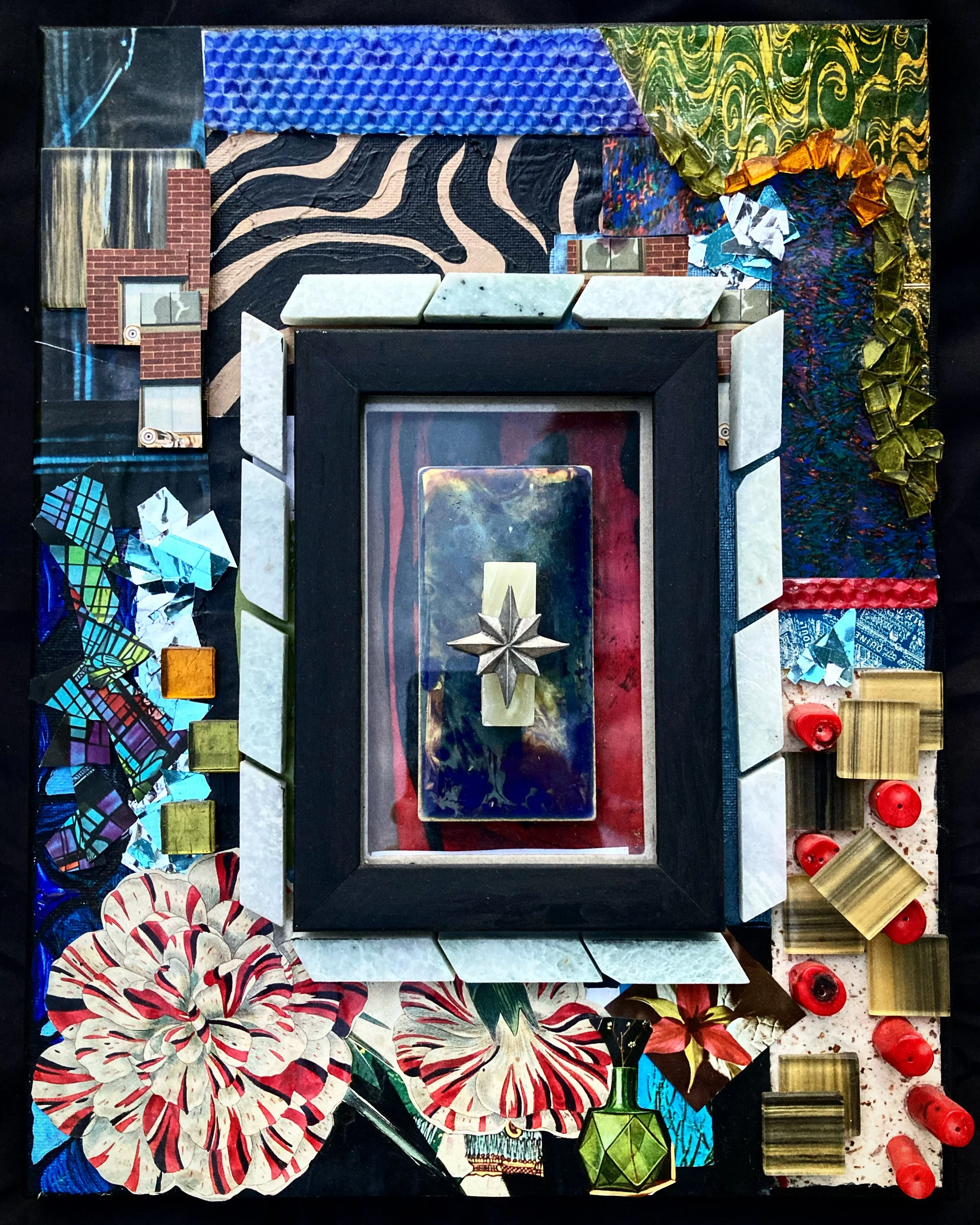 "Montreal"
The Inspiration, was before and after, there are so many layers in this multi-media piece, I felt the need to change it up, just as I changed in my life. 