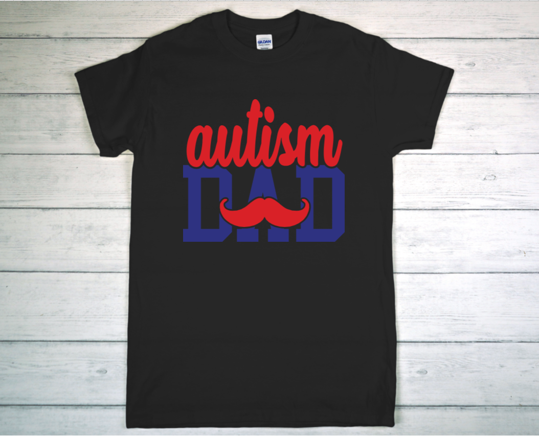 Autism Dad mustache Black.png