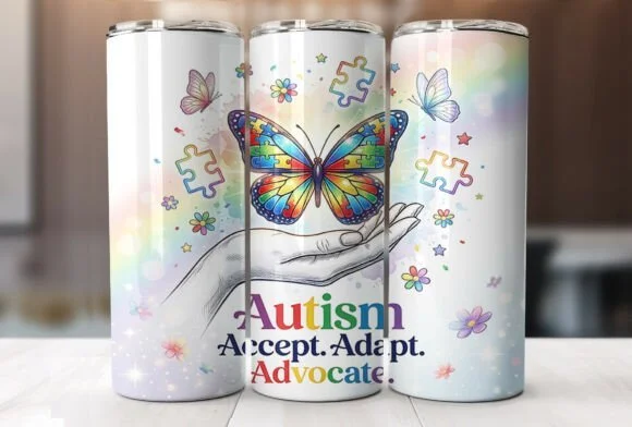 Autism: Accept, Adapt & Advocate  - Insulated Tumbler