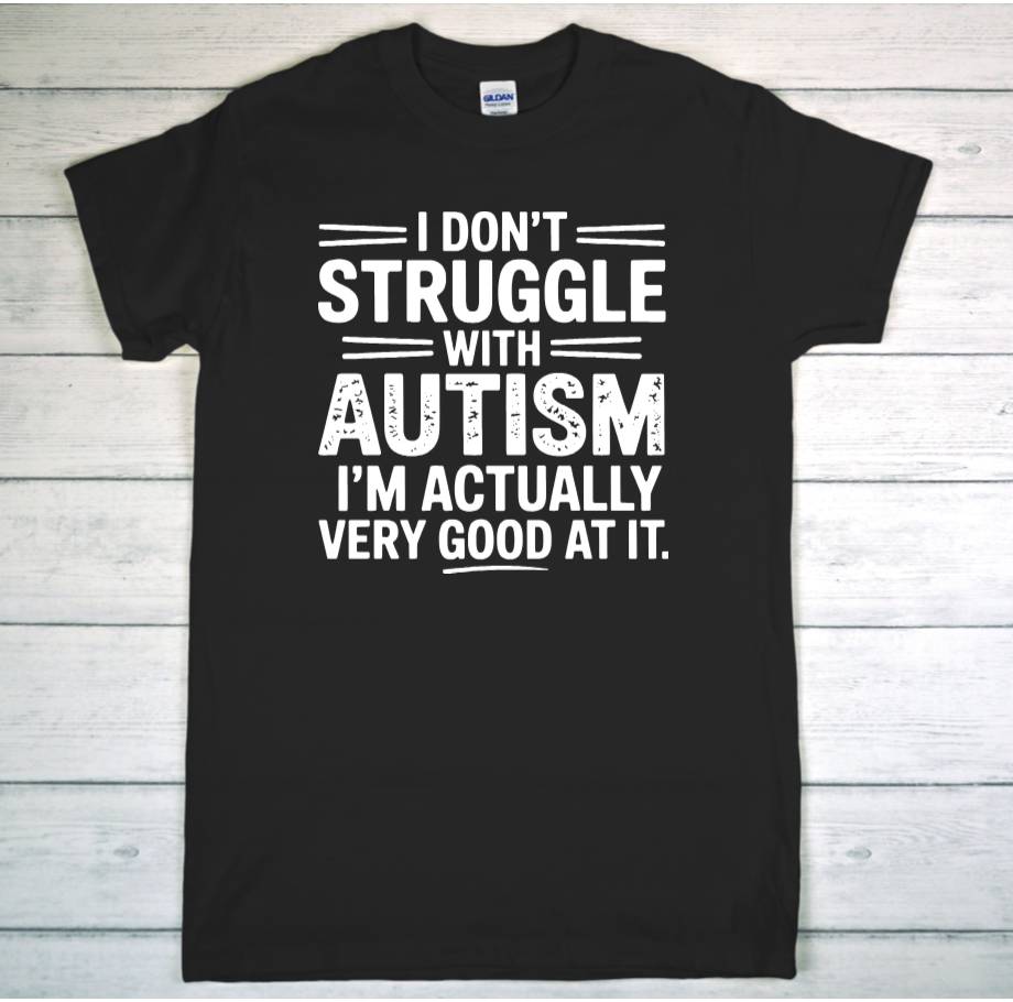 I'm good at Autism black.png