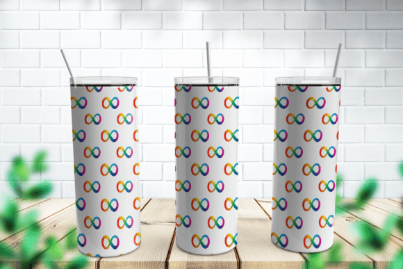 Rainbow Infinity Symbol Design - Insulated Tumbler