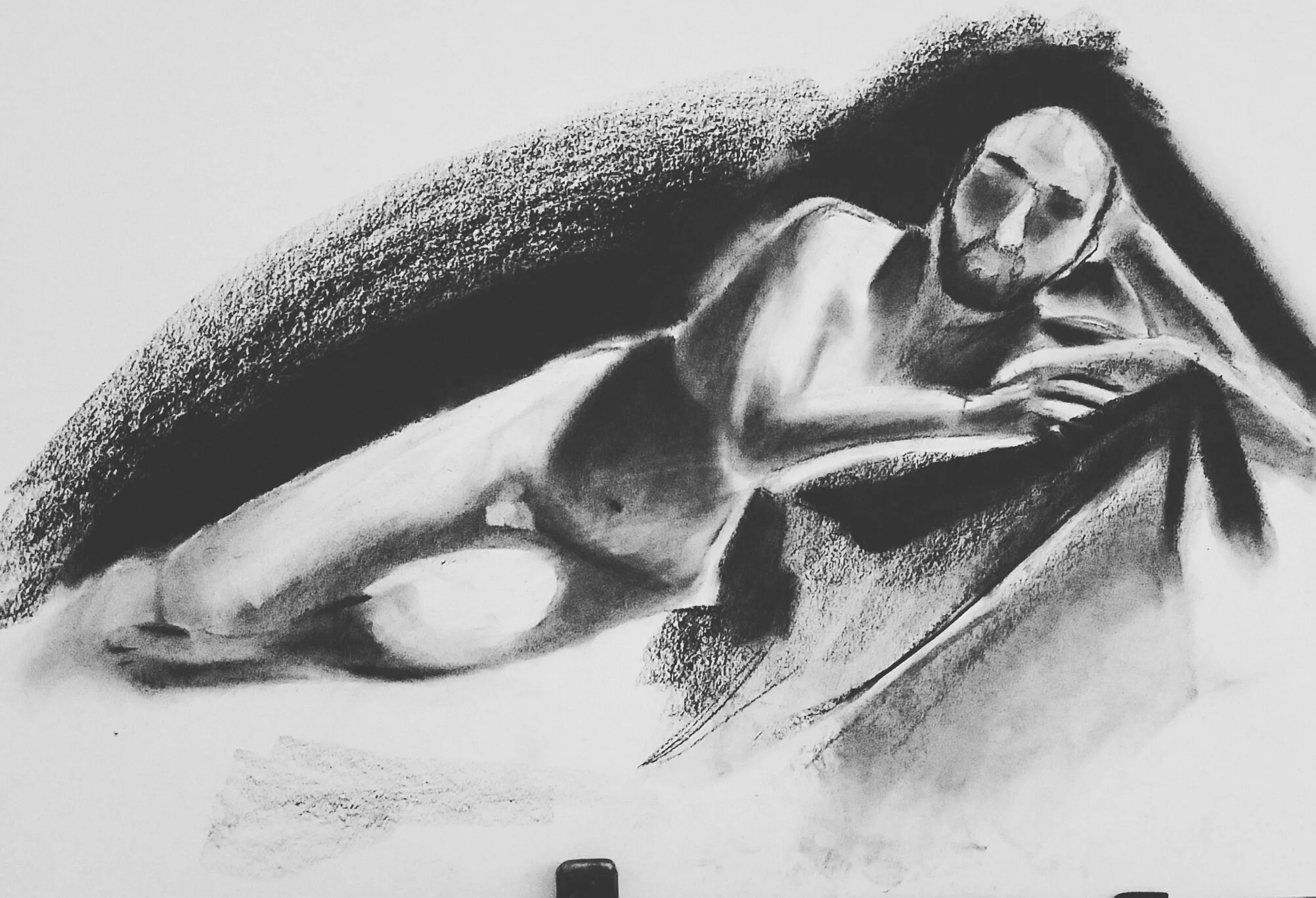 18 x 24 One of your french girls..., charcoal