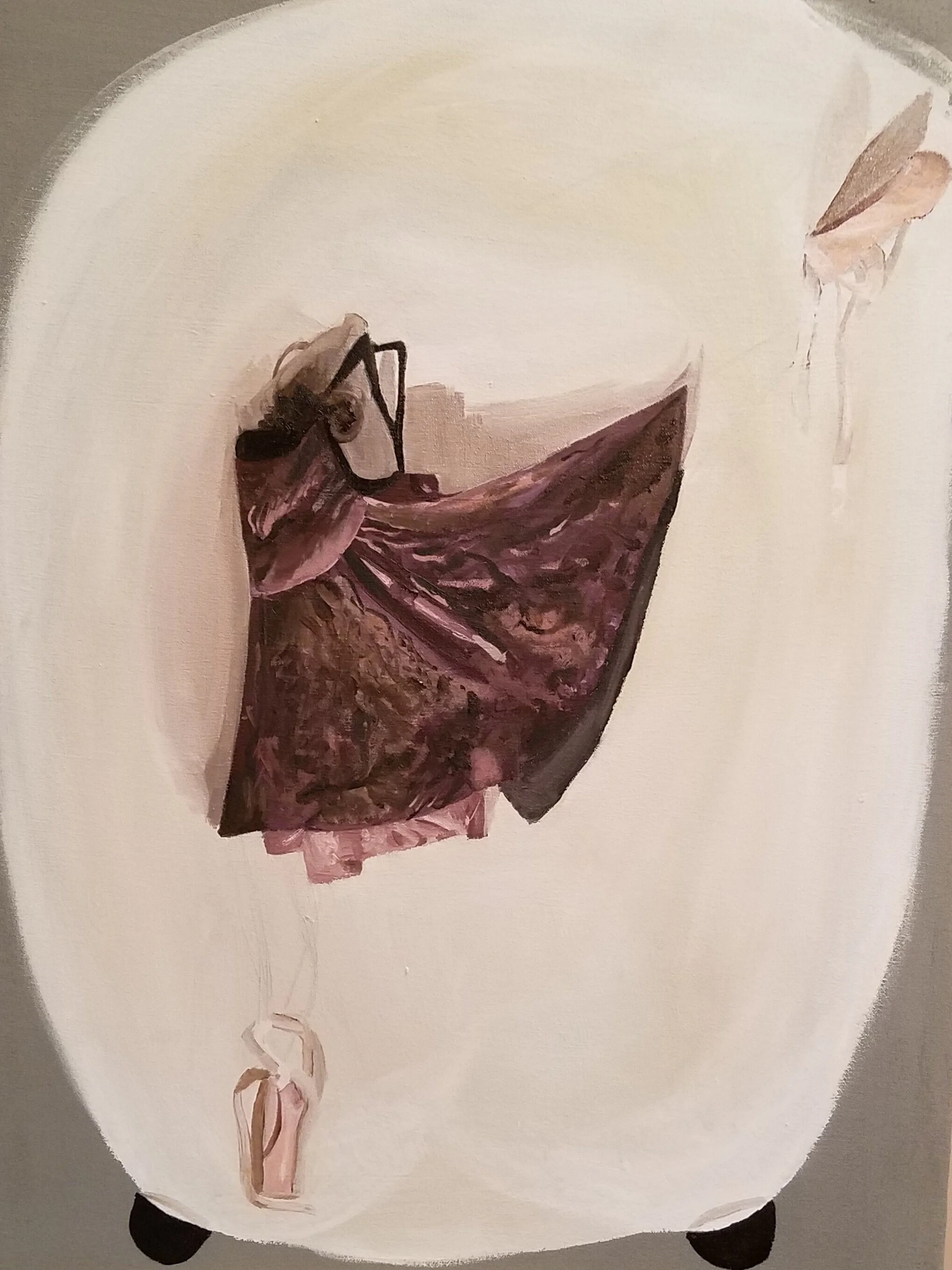 18 x 24 Once a Dancer, oil paint