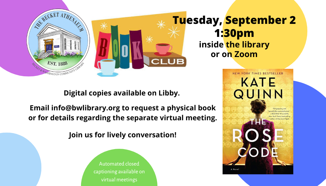 Book Club - “The Rose Code”