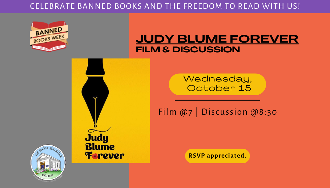 “Judy Blume Forever” Film & Discussion