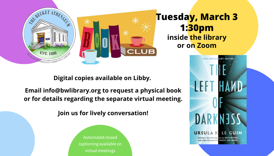 Book Club - “The Left Hand of Darkness”