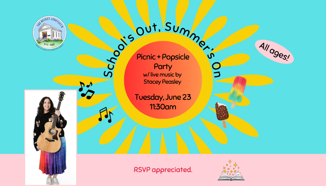 School's Out, Summer's On: Picnic + Popsicle Party w/ live music by Stacey Peasley