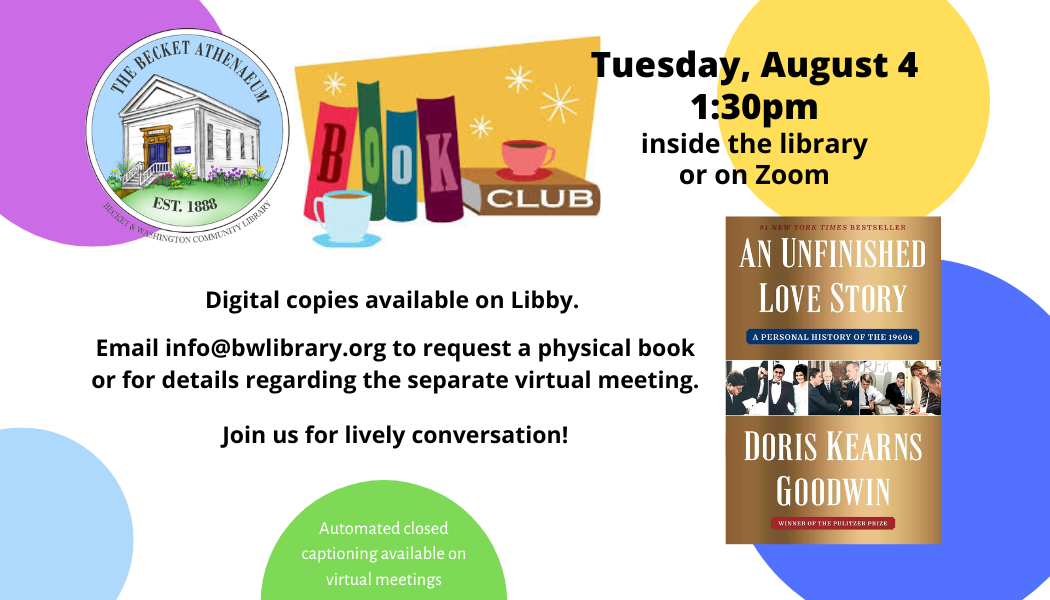 Book Club - “An&nbsp;Unfinished Love Story”