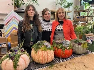 Succulent Porch Pumpkin Class AR Workshop