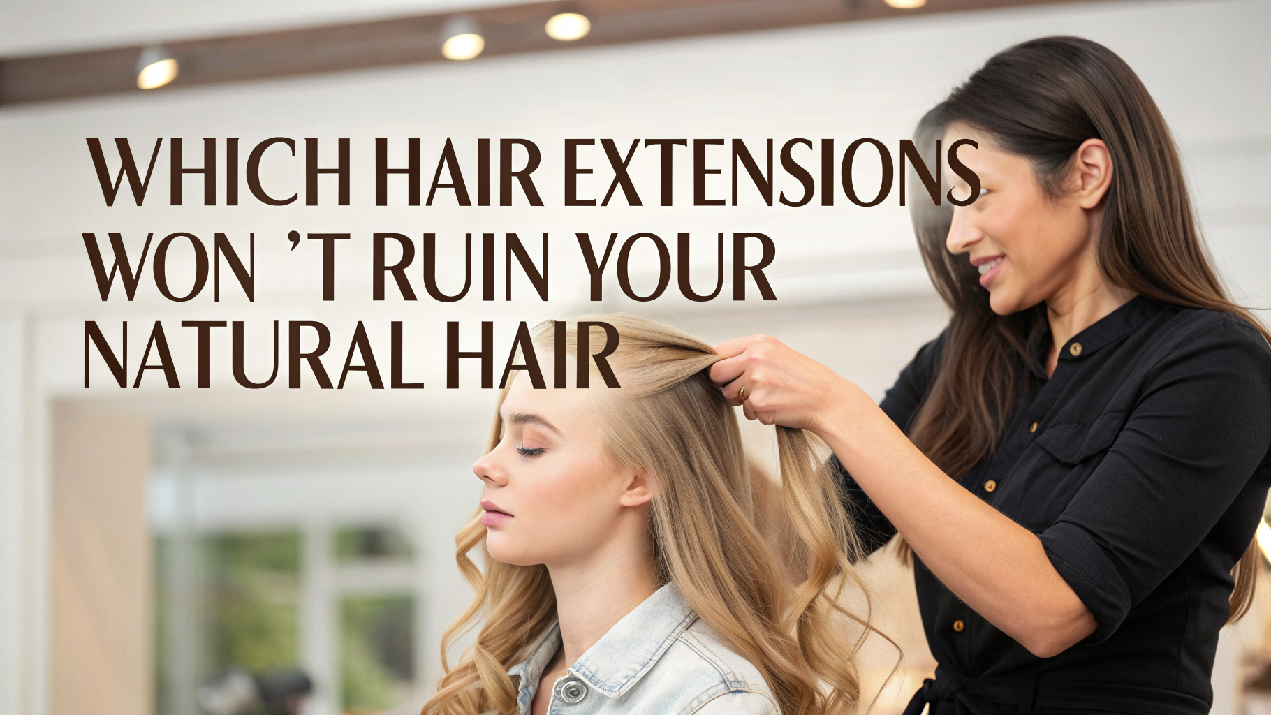 Which Hair Extensions Won't Ruin Your Natural Hair
