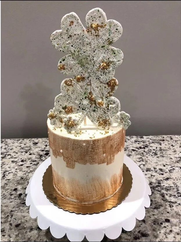 Gold St. Patrick's Day Cake 
