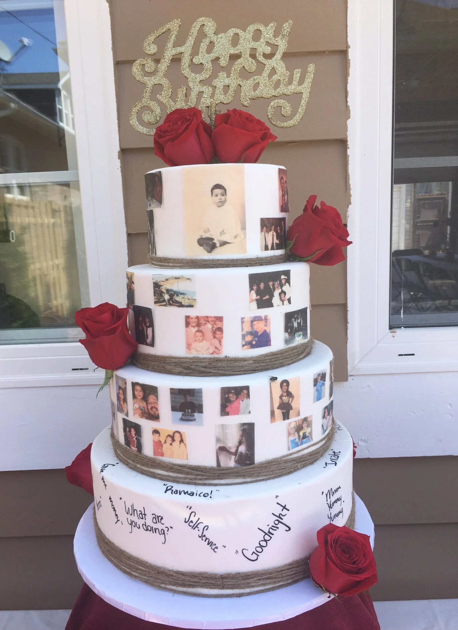 75th Picture Birthday Cake 