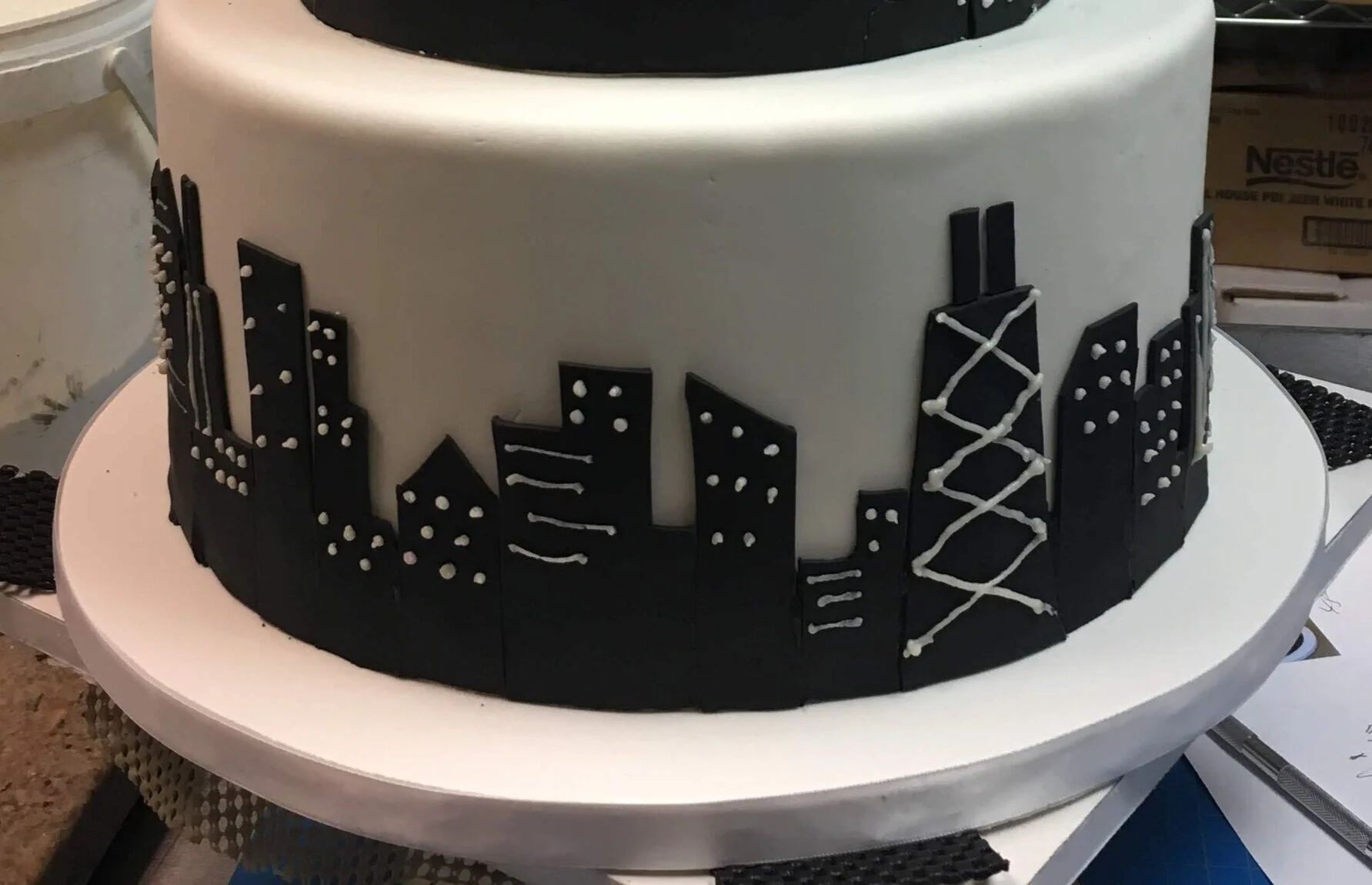 Skyline Wedding Cake 