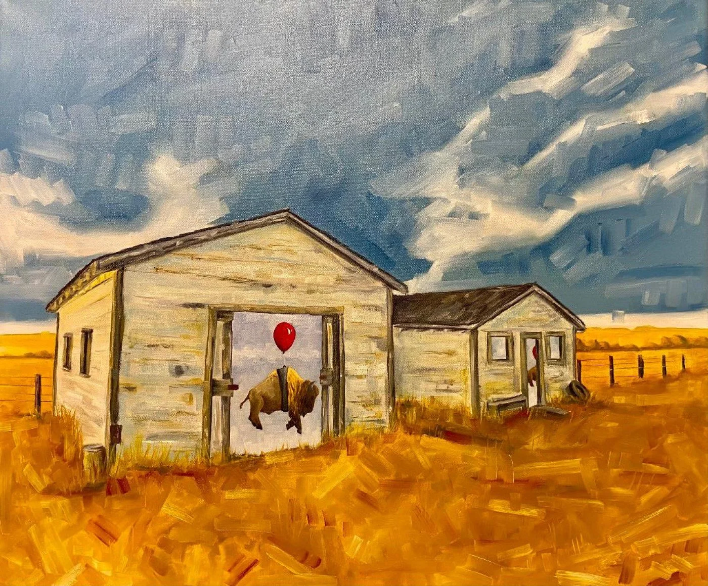 "98 Red Balloons"   20"x24" Oil