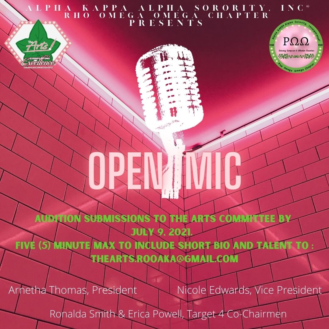 Open Mic Audition Submissions