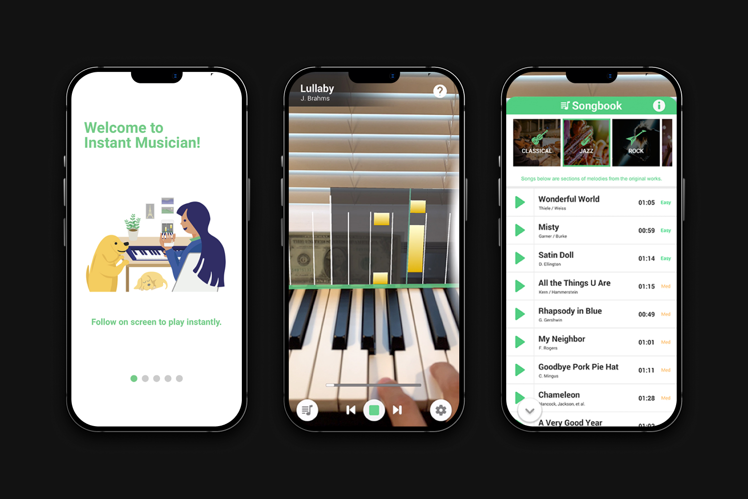 iOS AR Piano Learning App- Instant Musician