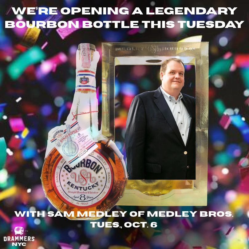 6 Oct 2026 - Drammers NYC - Medley Bros Sam Medley Bicentennial Bourbon - Drammers Whisky and Spirits Club Single Malt Scotch Whiskey DRINQY Droplet Auctions Testify.png (Copy) (Copy)