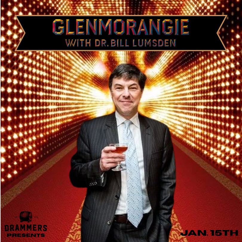 15 Jan 2026 Dr. Bill Lumsden Drammers Online Glenmorangie Highland Single Malt Scotch Drammers Whisky and Spirits Club DRINQY Droplet.png (Copy) (Copy)