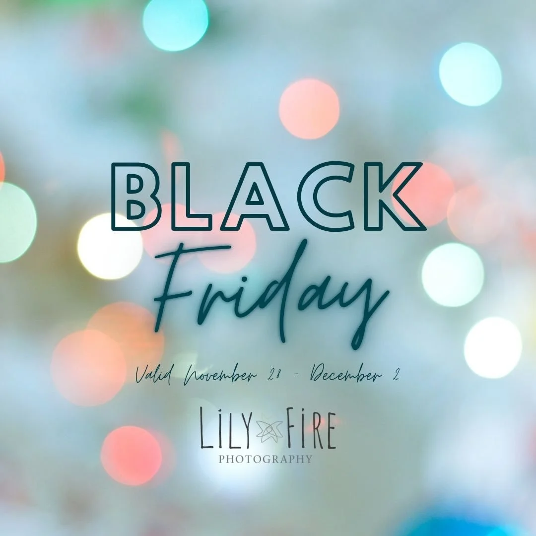 Black Friday sales are live!!! 

A half hour branding mini and a sweet bundle that you can&rsquo;t purchase any other time of the year. These done even exist in my normal package offerings. 

Book your 2026 dates at a steal of a deal! 

And if you su