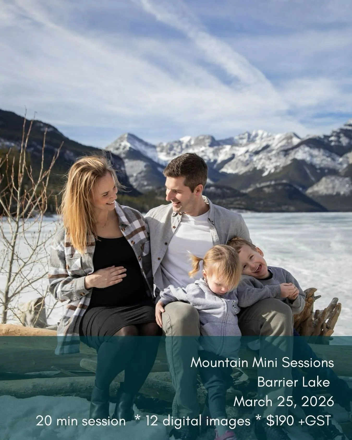 Wondering what to do for Easter break with the family? 

What about a trip to the mountains? Make a day of it. Family photos. Maybe a hike or a lunch at Kananaskis village? 

As per your request, we&rsquo;re doing mini sessions, March 25 at Barrier L