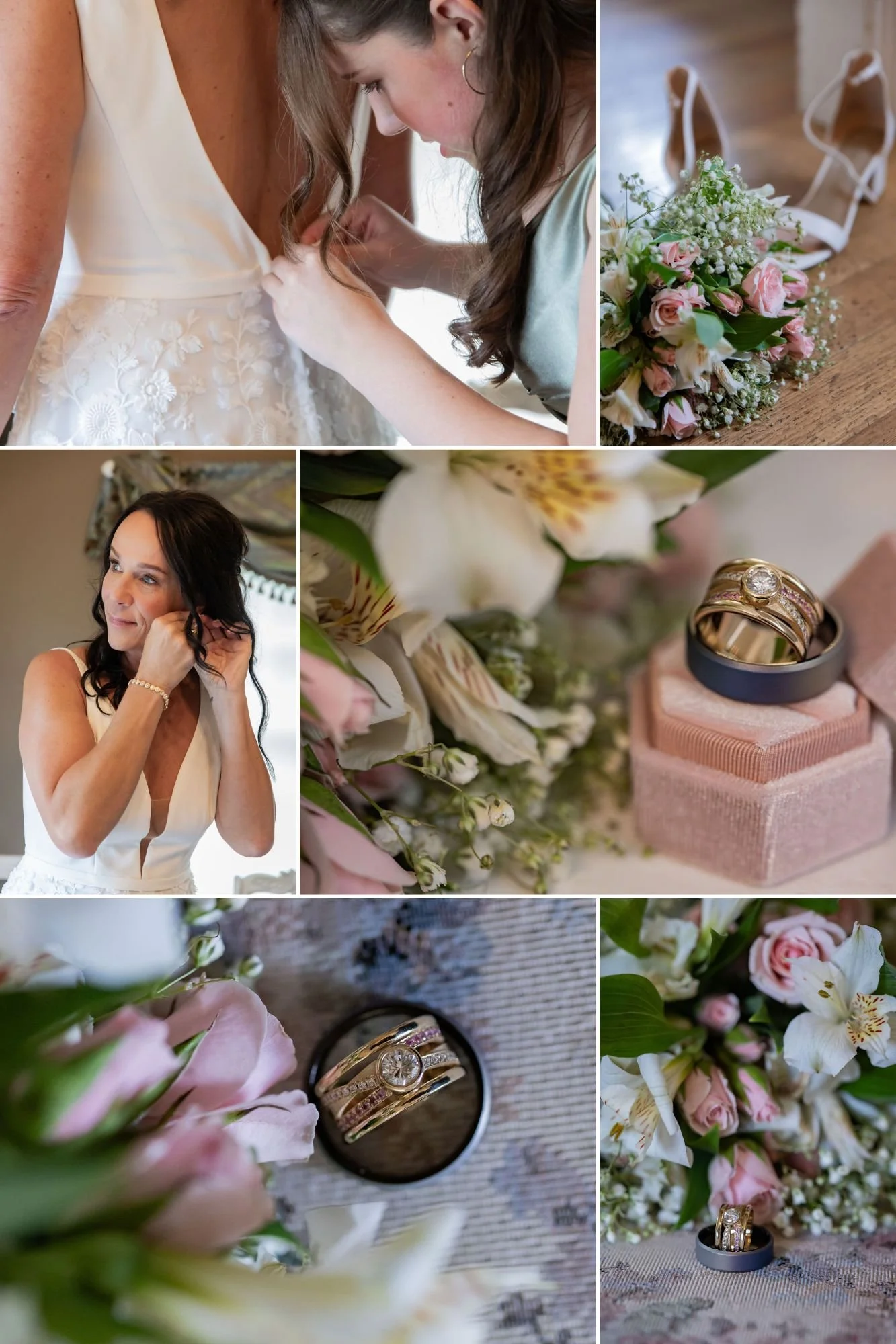 bridal getting ready photos at Bow Valley Ranch house in Calgary Alberta