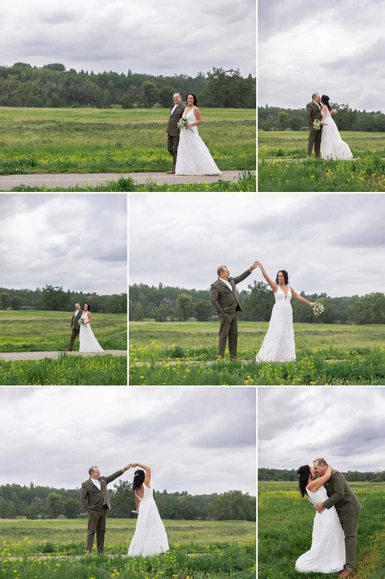 wedding bridal couple photos at Bow Valley Ranch in Calgary,Alberta