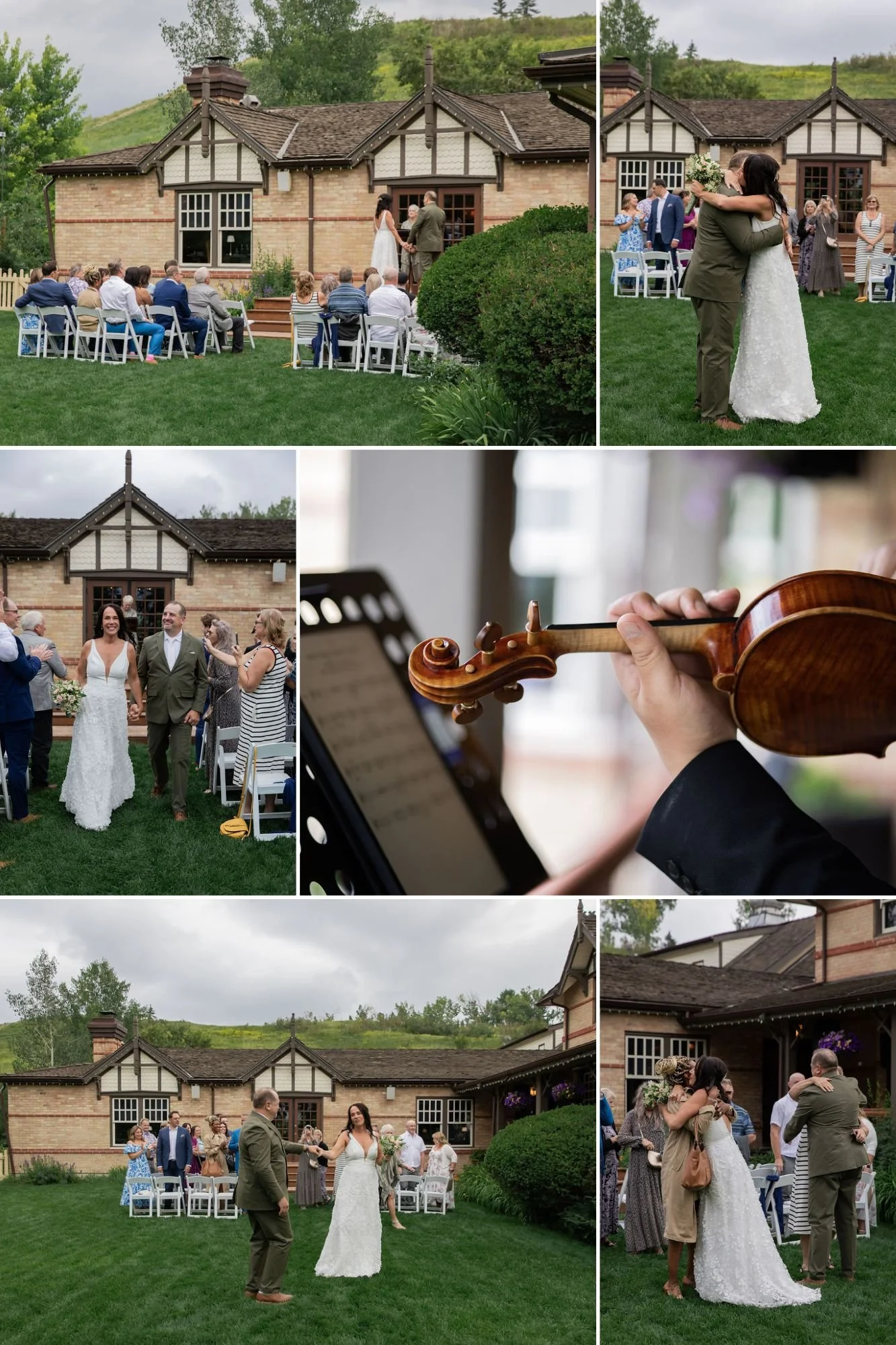 intimate wedding ceremony photography taken at Bow Valley Ranch, Calgary, Alberta
