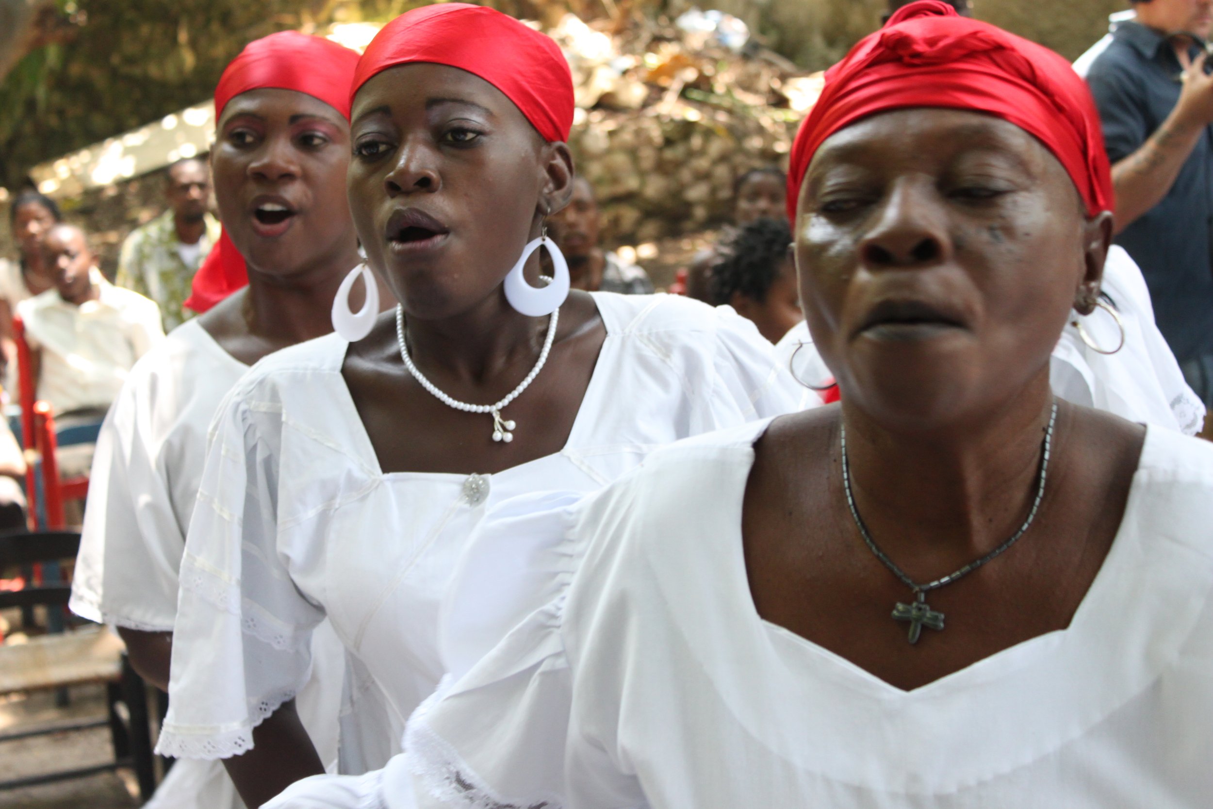  Ceremony for Ogou, July 2010, after the earthquake. 