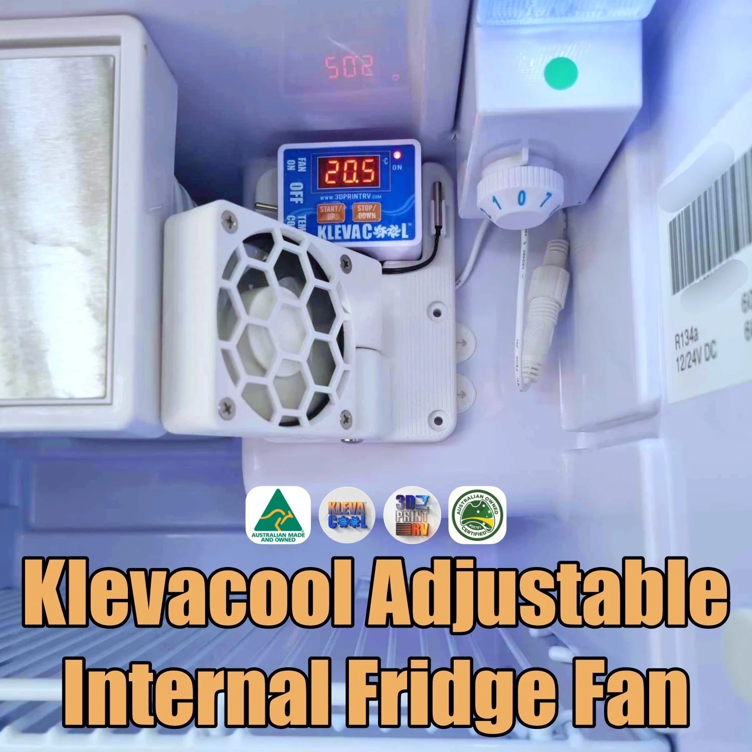 Klevacool™ Caravan Compressor Fridge Internal Fan Kits — 3DPrintRV