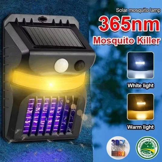 Solar Security Light with Bug Zapper
