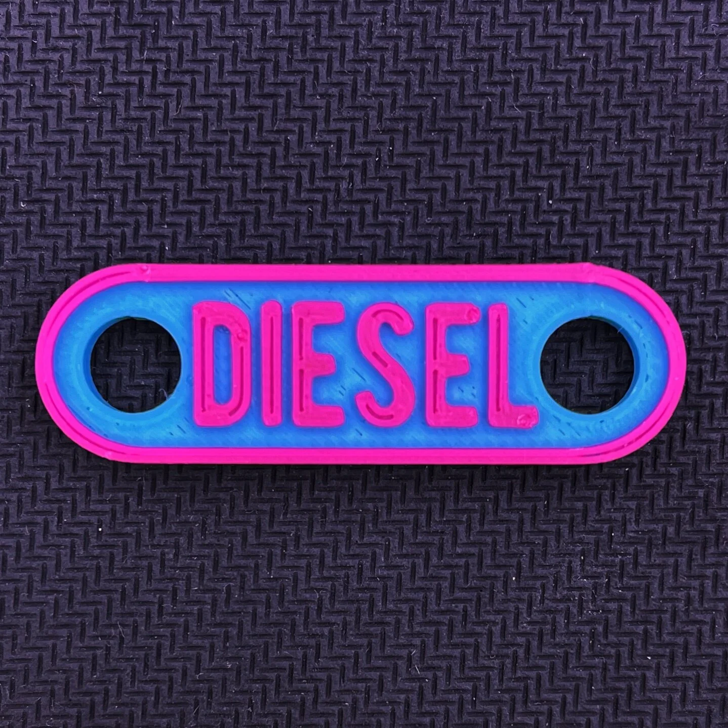 3DprintRV Small Caravan Key Tag - Diesel