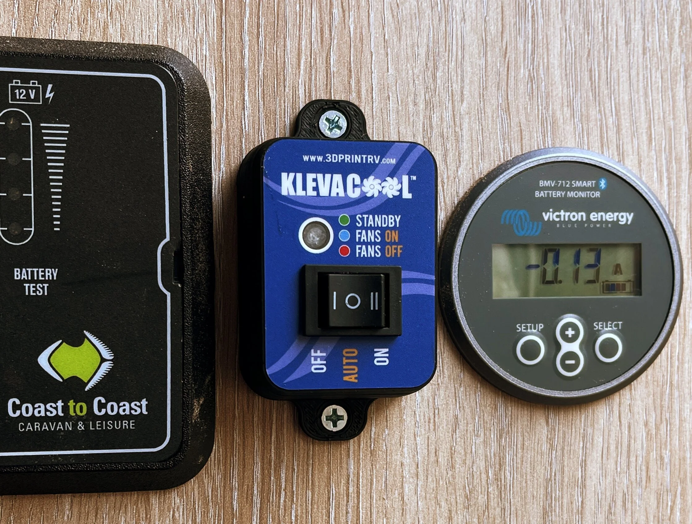 3DprintRV Klevacool Remote Installed In Caravan