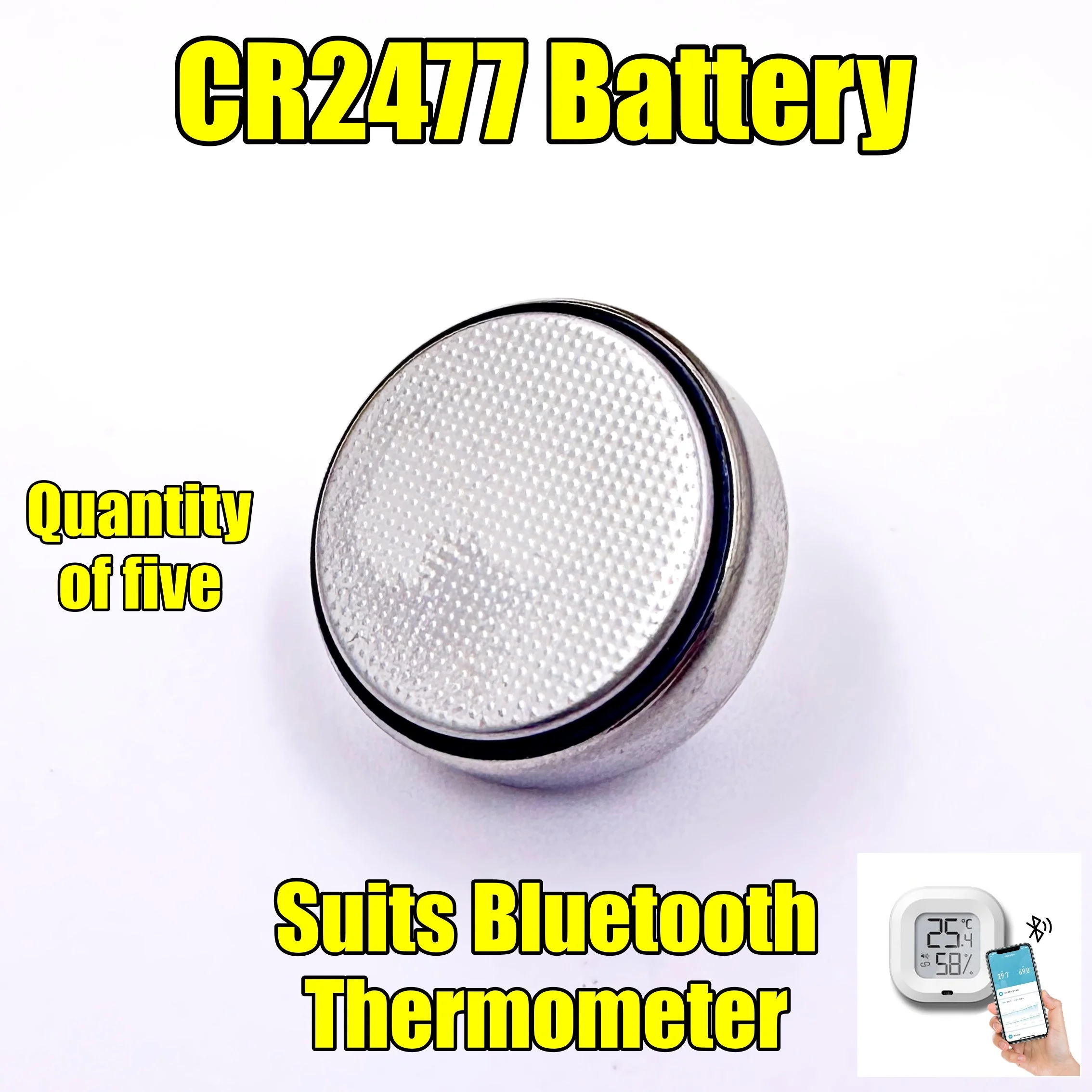 CR2477 Battery To Suit 3DprintRV Bluetooth Thermometer