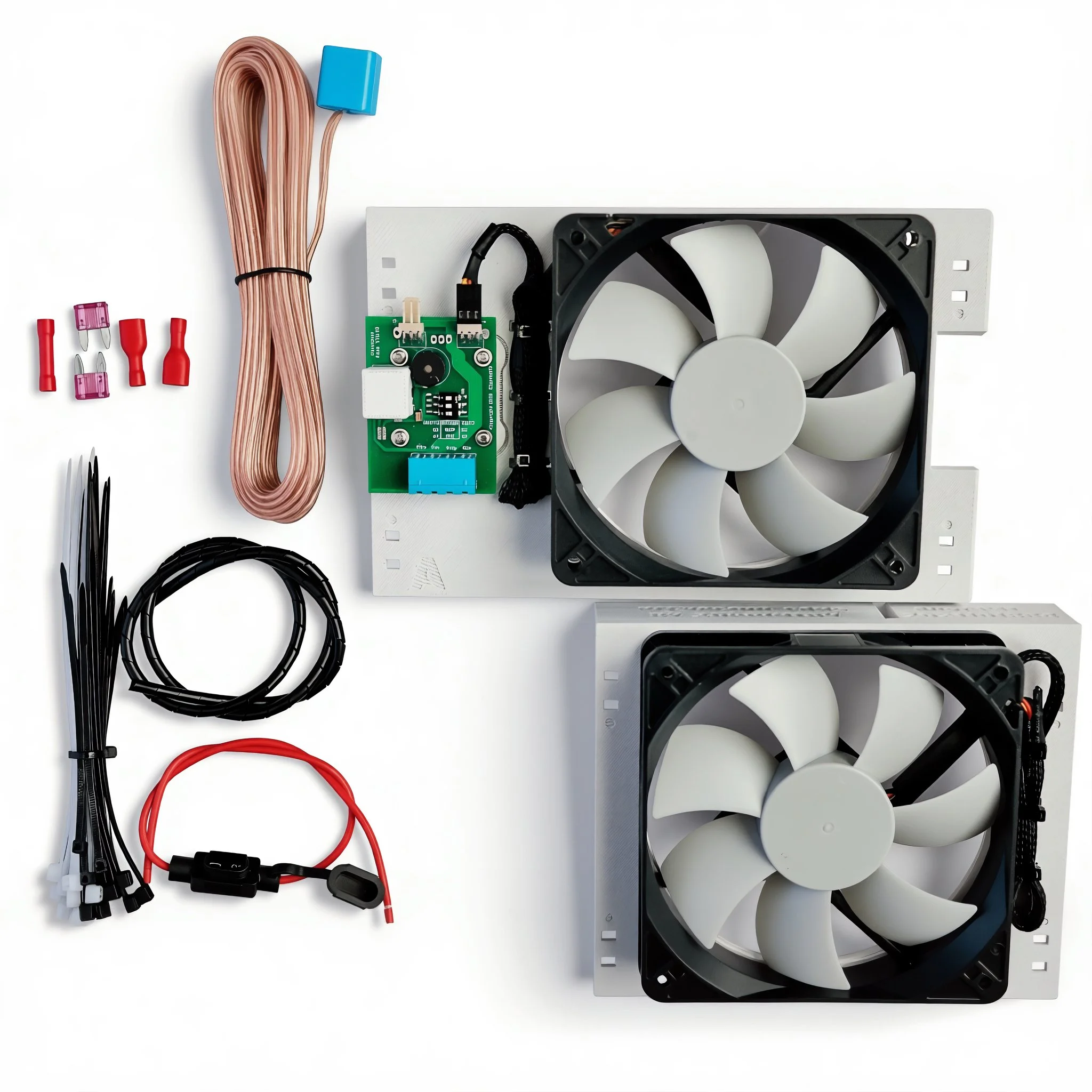 Klevacool Early Dometic Fridge Fans Kit Contents.jpg