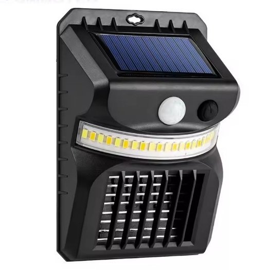 Solar Security Light And Bug Zapper Front View