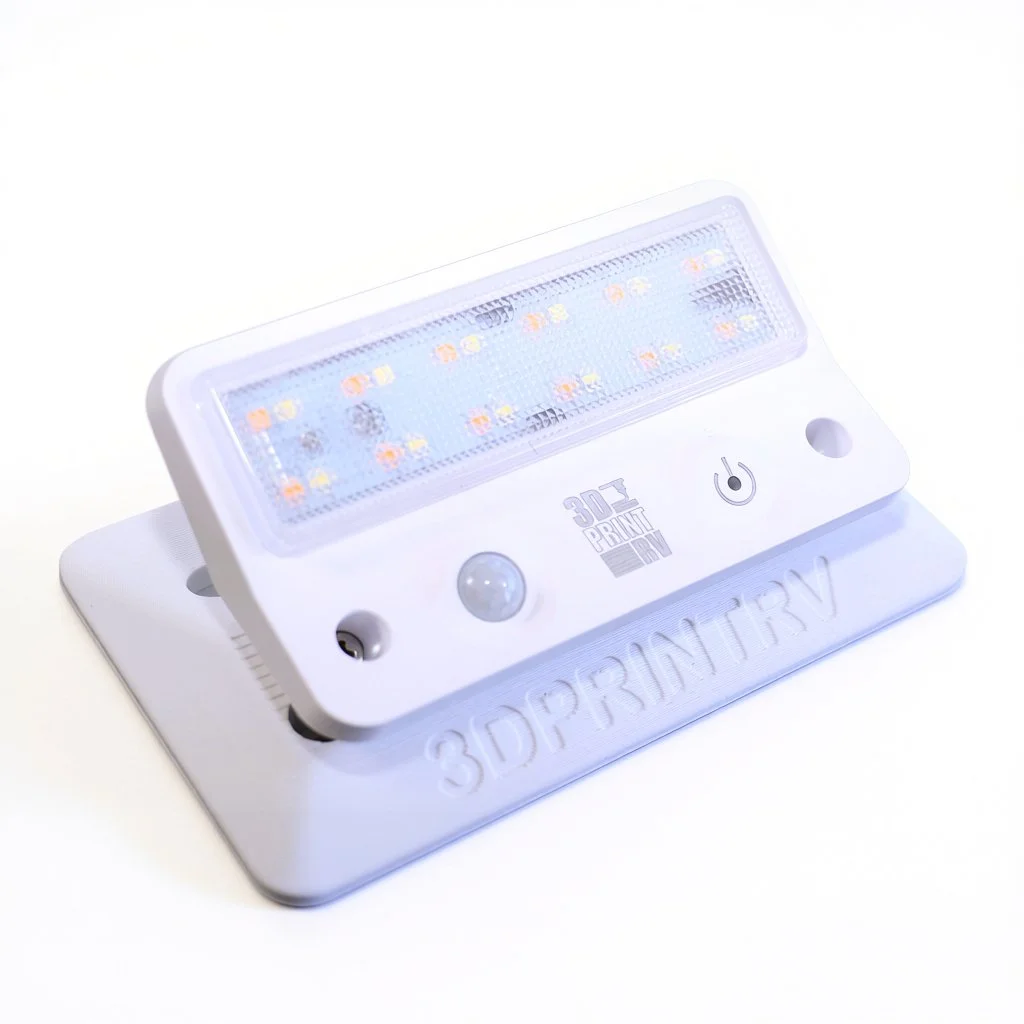 LED Awning Lamp, Triple Colour, compatible with Campers & other caravans.