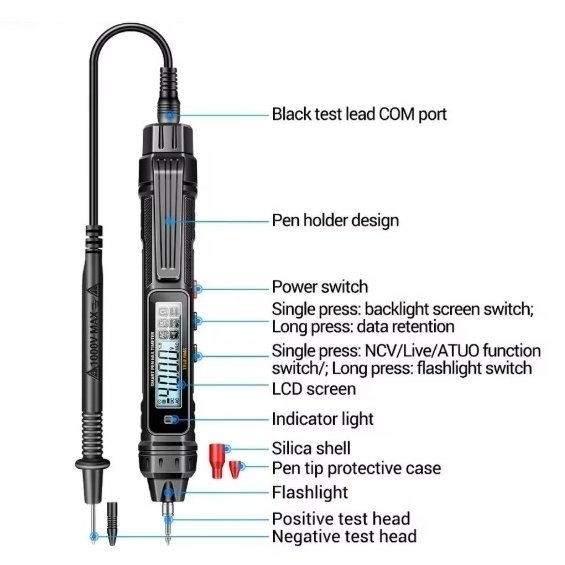 Multimeter Pen Physical Features