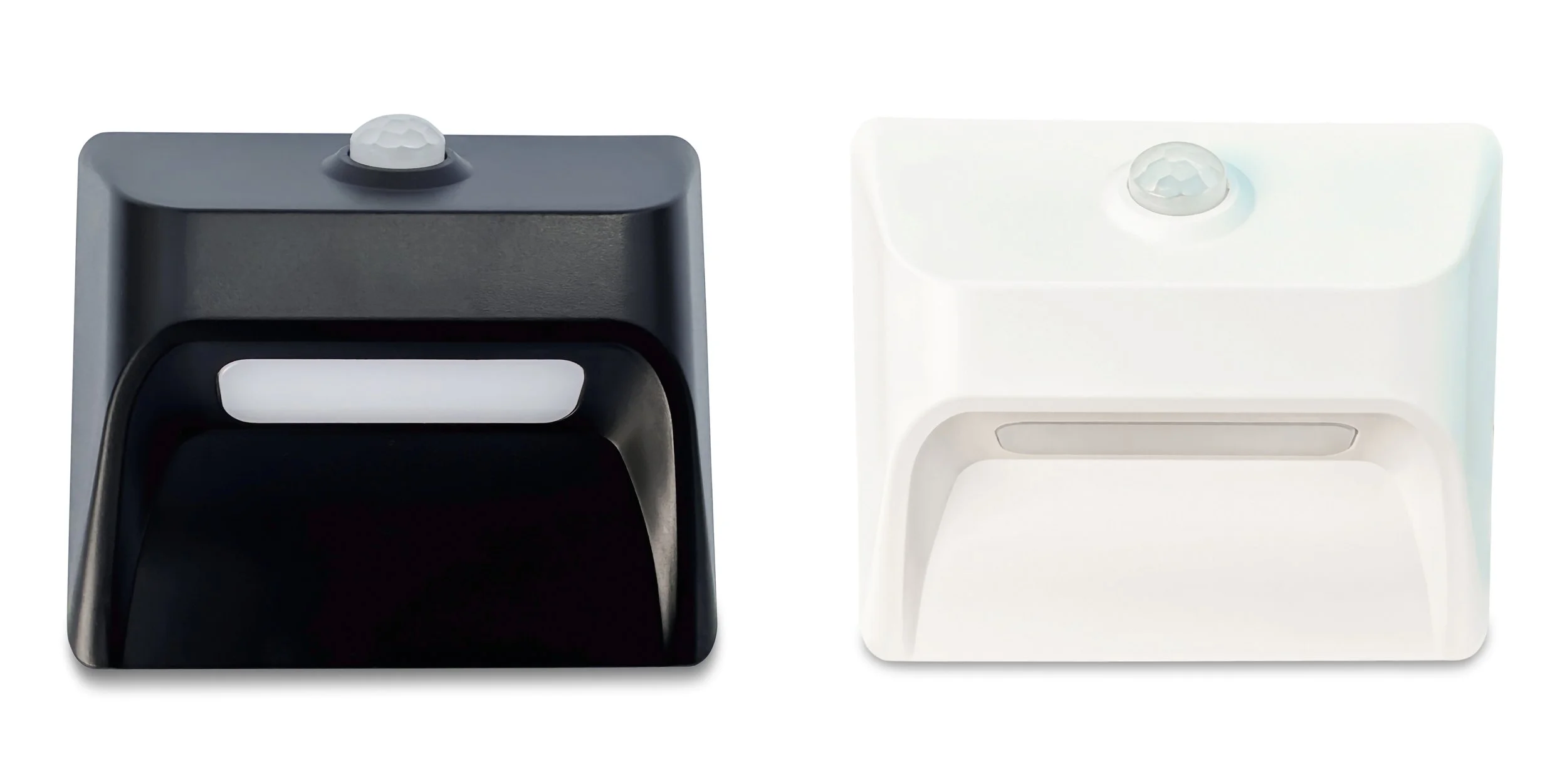 Black And White Walkway Lamps Front View