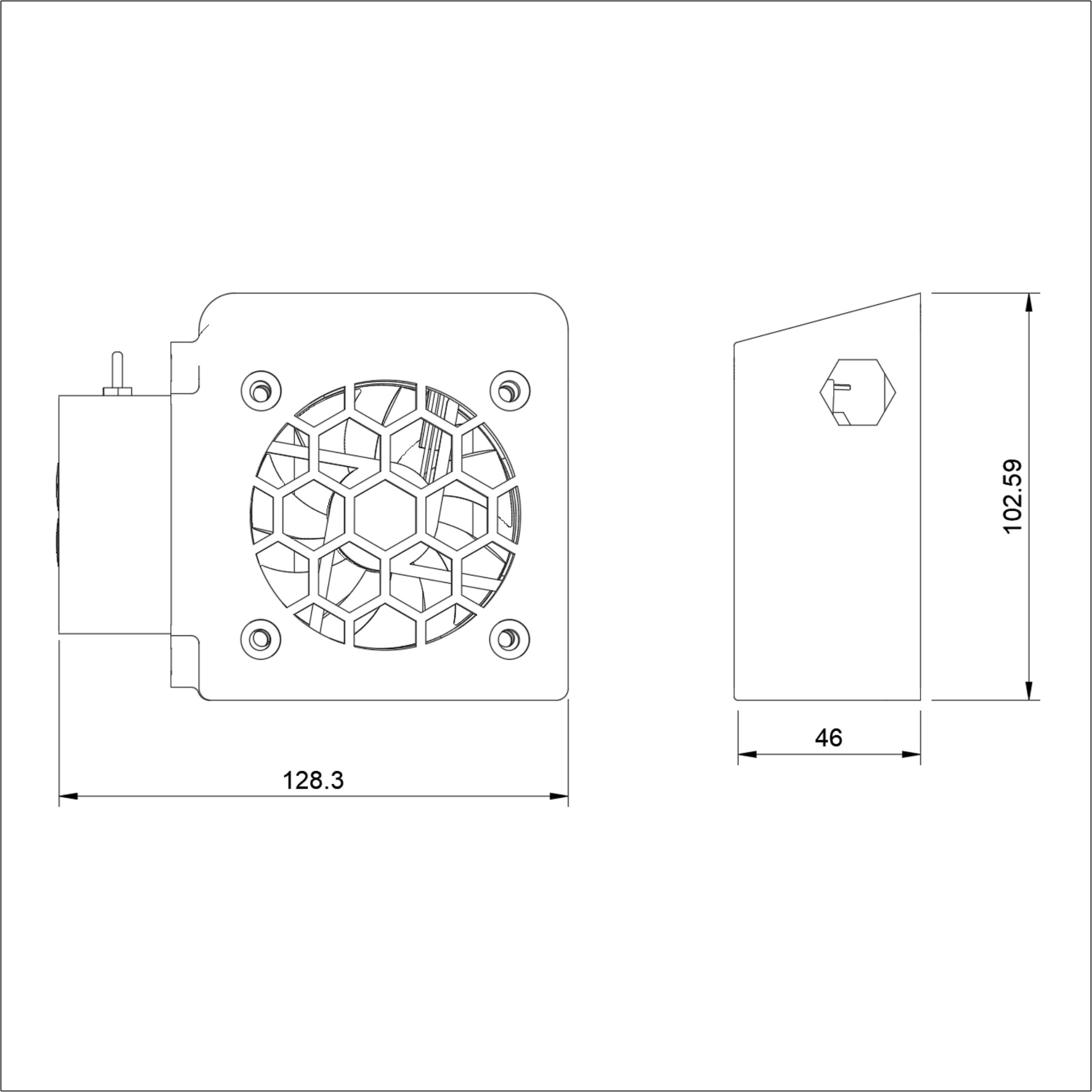 Klevacool Single Dimensional Drawing