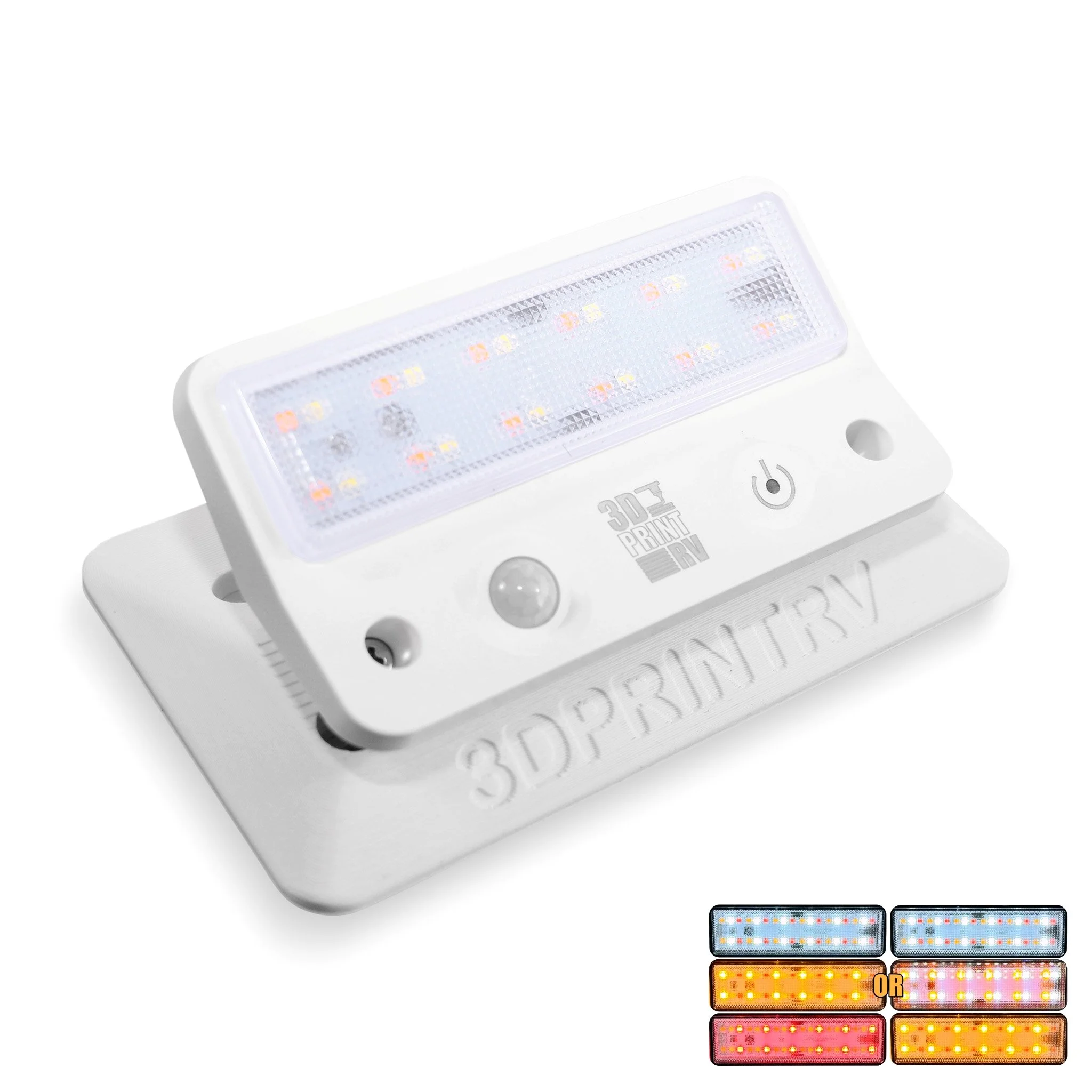 LED Awning Lamp, Triple Colour, compatible with Campers & other caravans.