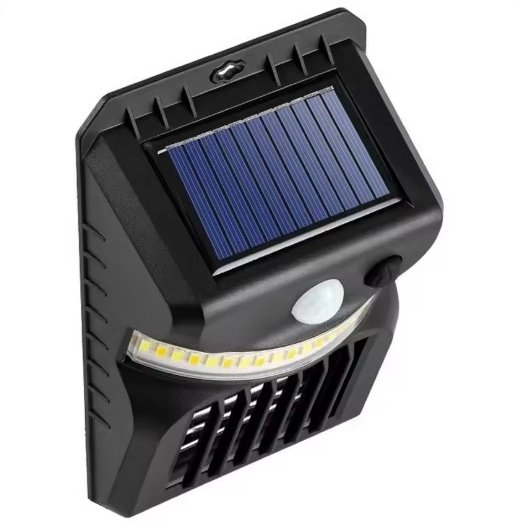 Solar Security Light And Bug Zapper Angled Top View