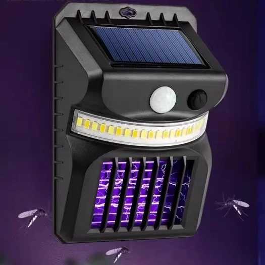 Solar Security Light And Bug Zapper With Mosquitos