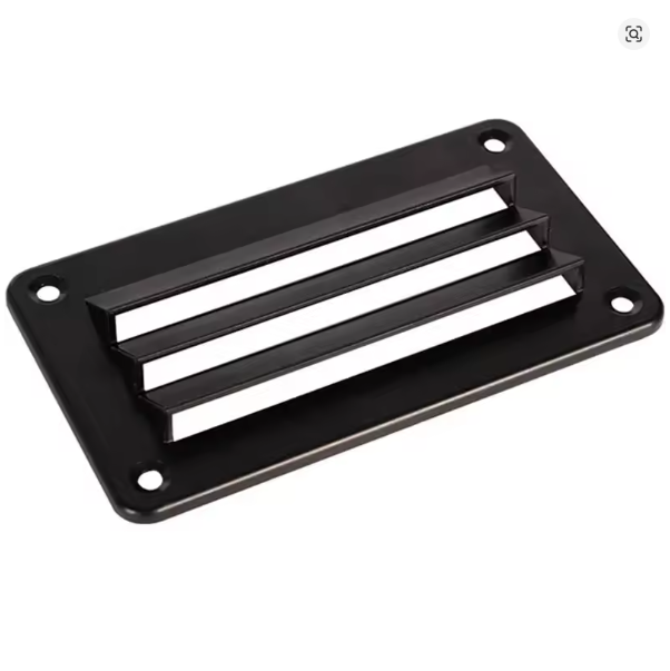 Single Black Vent 140mm x 79mm Isometric Front View.png