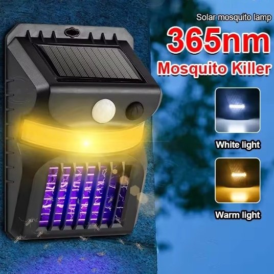 Solar Security Light with Bug Zapper
