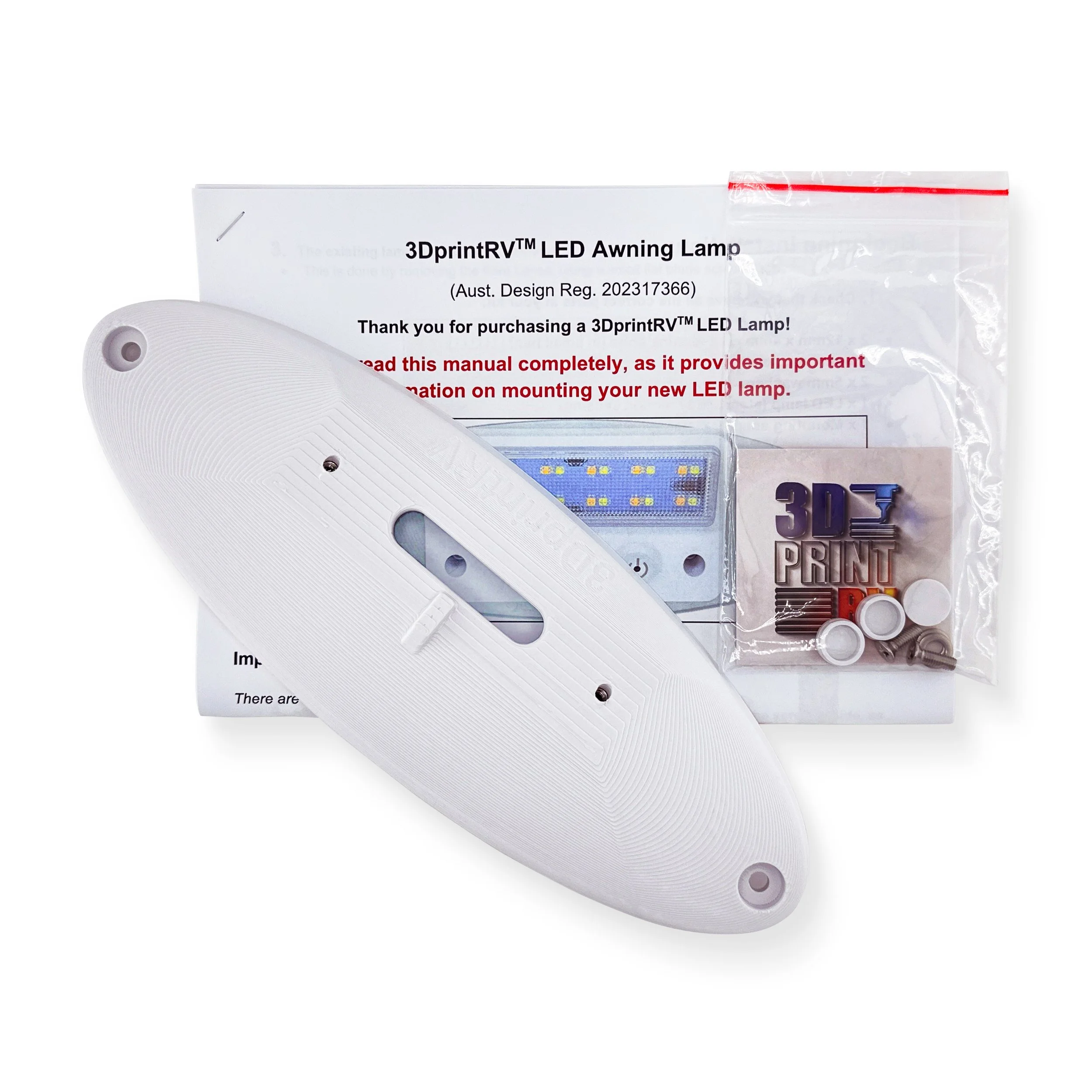 OVAL LED Lamp Adaptor Plate Kit