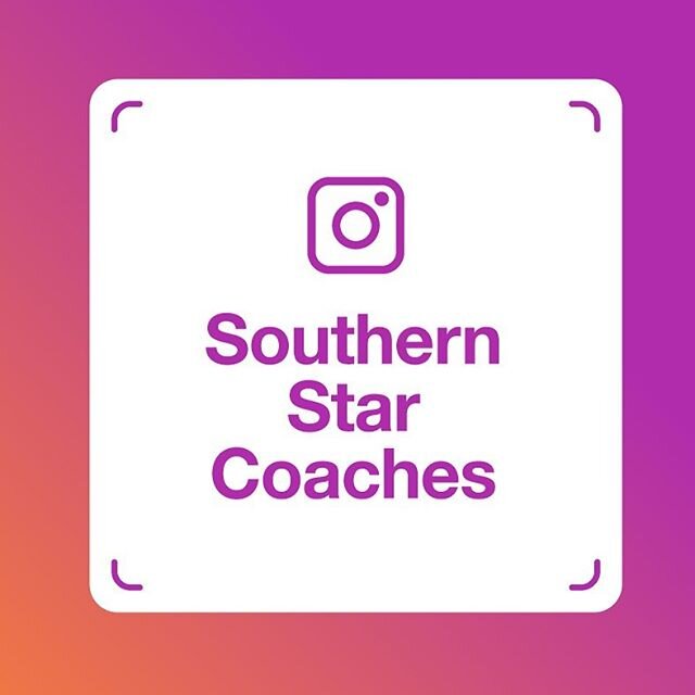 Follow us .... 😀 
#southernstarcoaches
