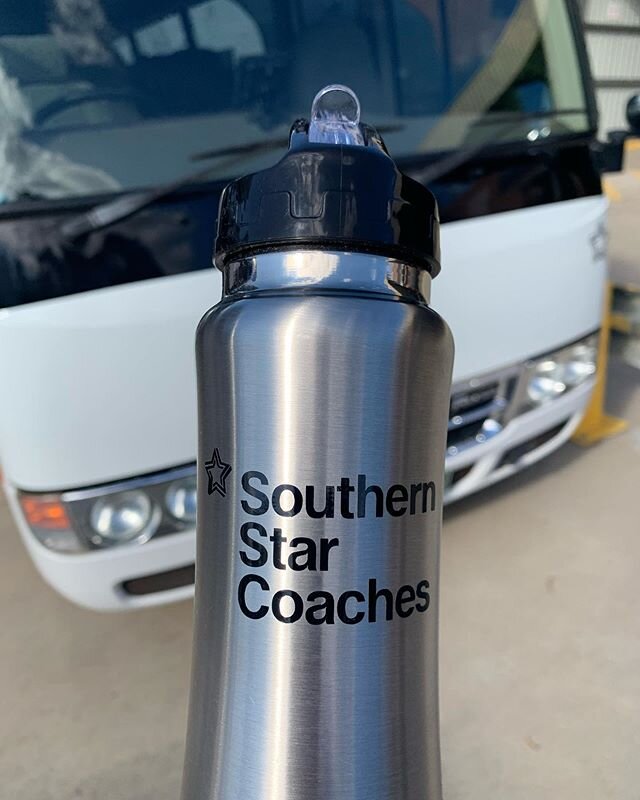 No more plastic water bottles ... #southernstarcoaches
